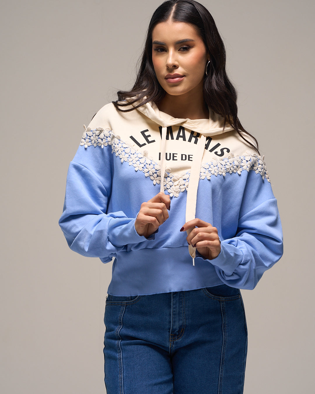 SUDADERA CELESTE