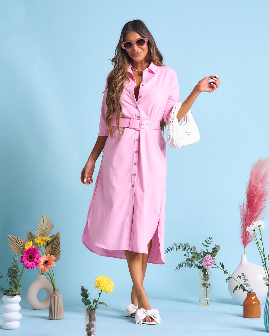 VESTIDO PÉTALO ROSA