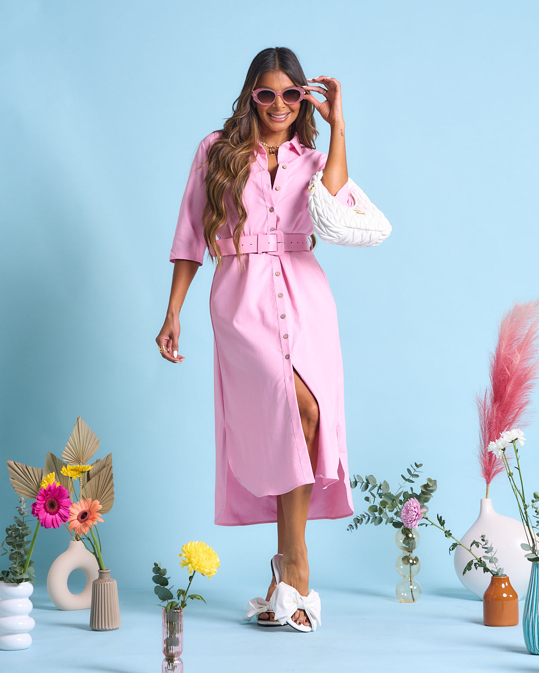 VESTIDO PÉTALO ROSA