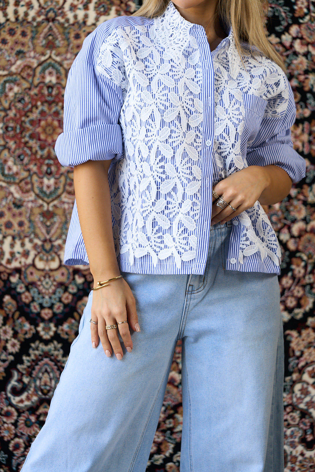 CAMISA CELESTE