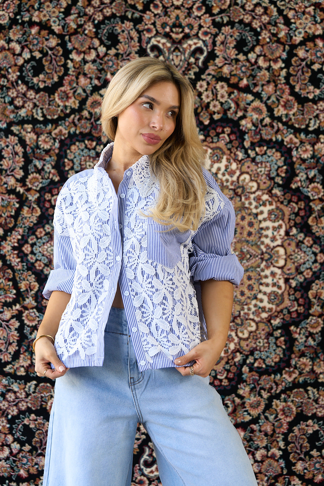 CAMISA CELESTE