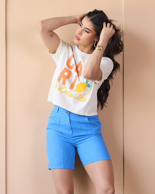CAMISETA BEIGE