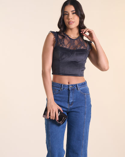 TOP AZUL MARINO