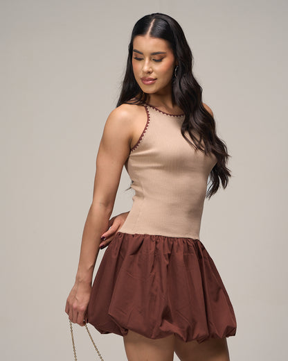 VESTIDO BEIGE