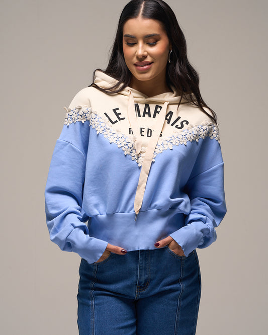 SUDADERA CELESTE