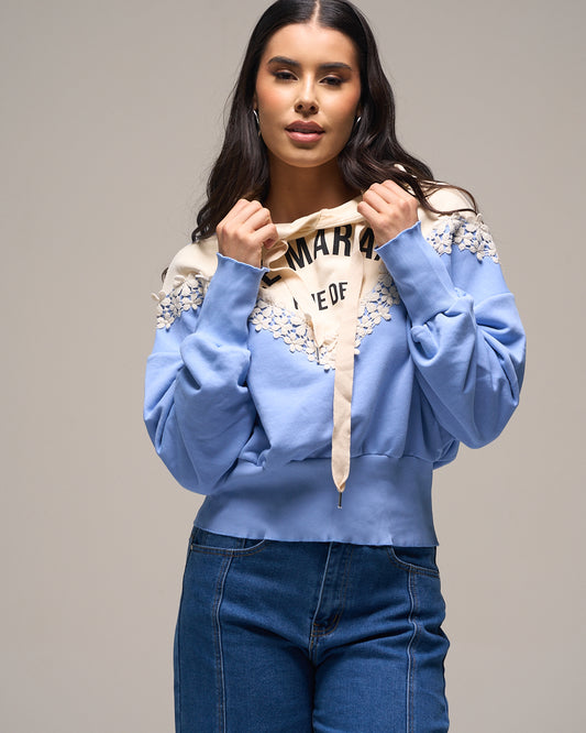 SUDADERA CELESTE