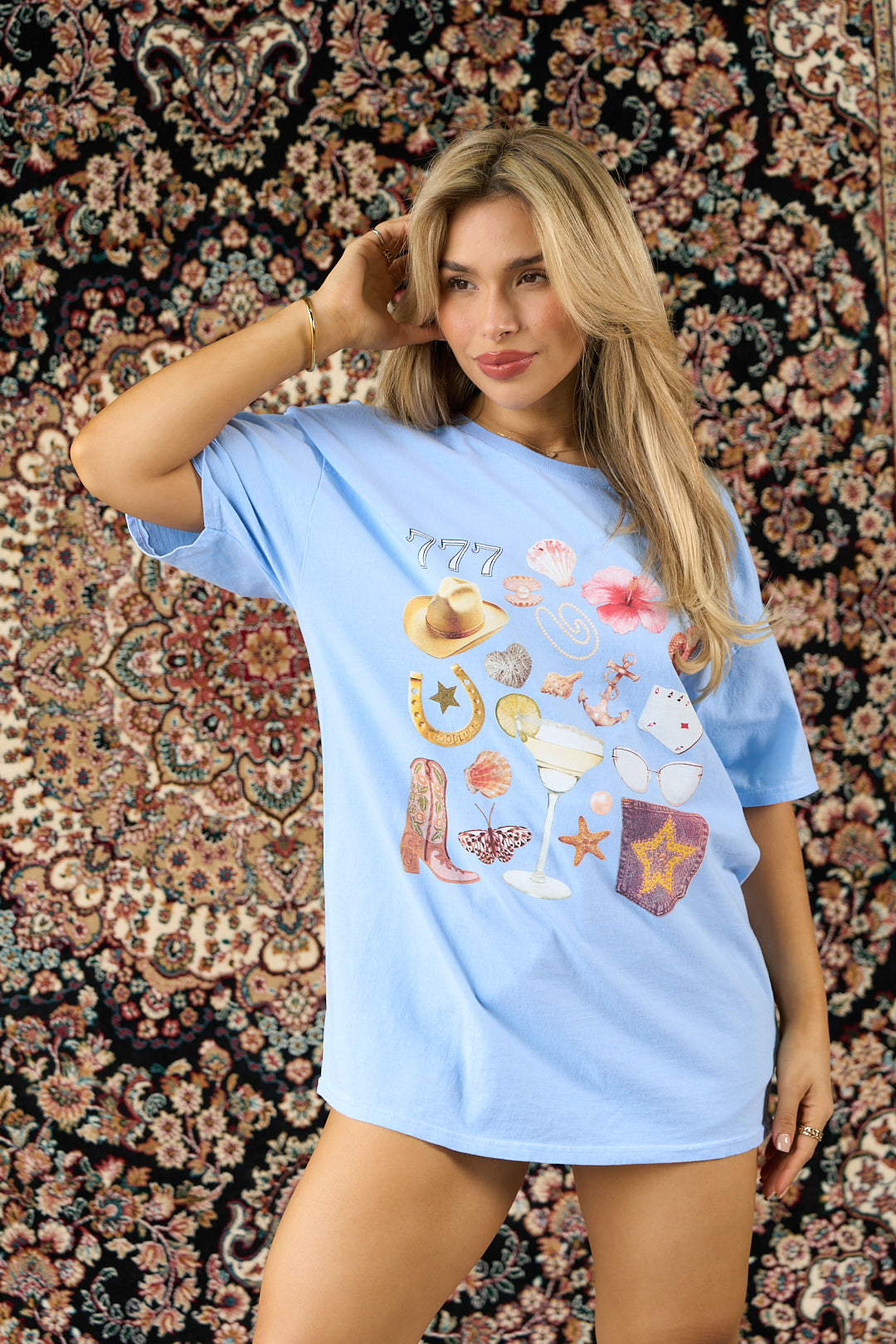 CAMISA CELESTE