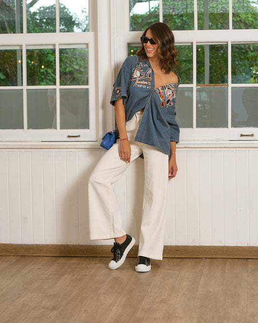CAMISA DENIM MICKEY