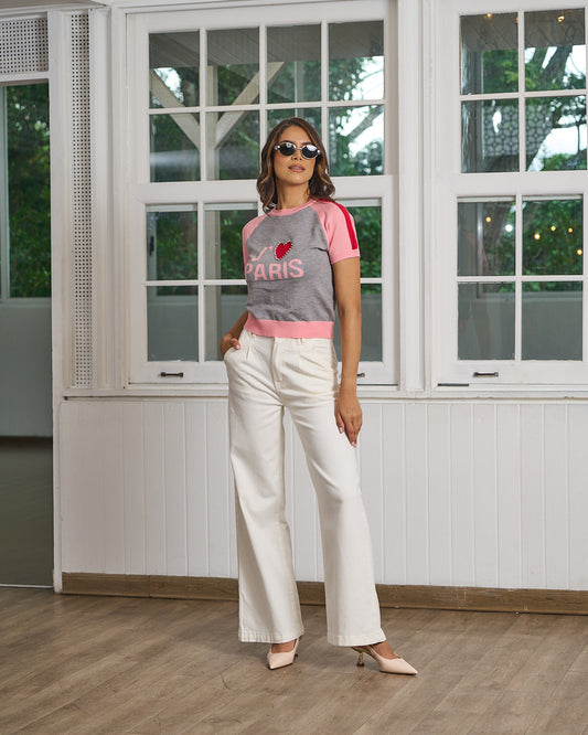 PANTALÓN DE BOLSAS ABIERTAS BLANCO